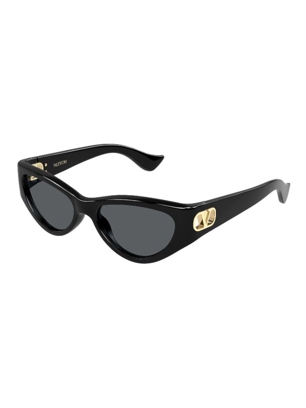 New Valentino Women's Sunglasses Black Grey Lens Injected Frame VG0014S 001 54